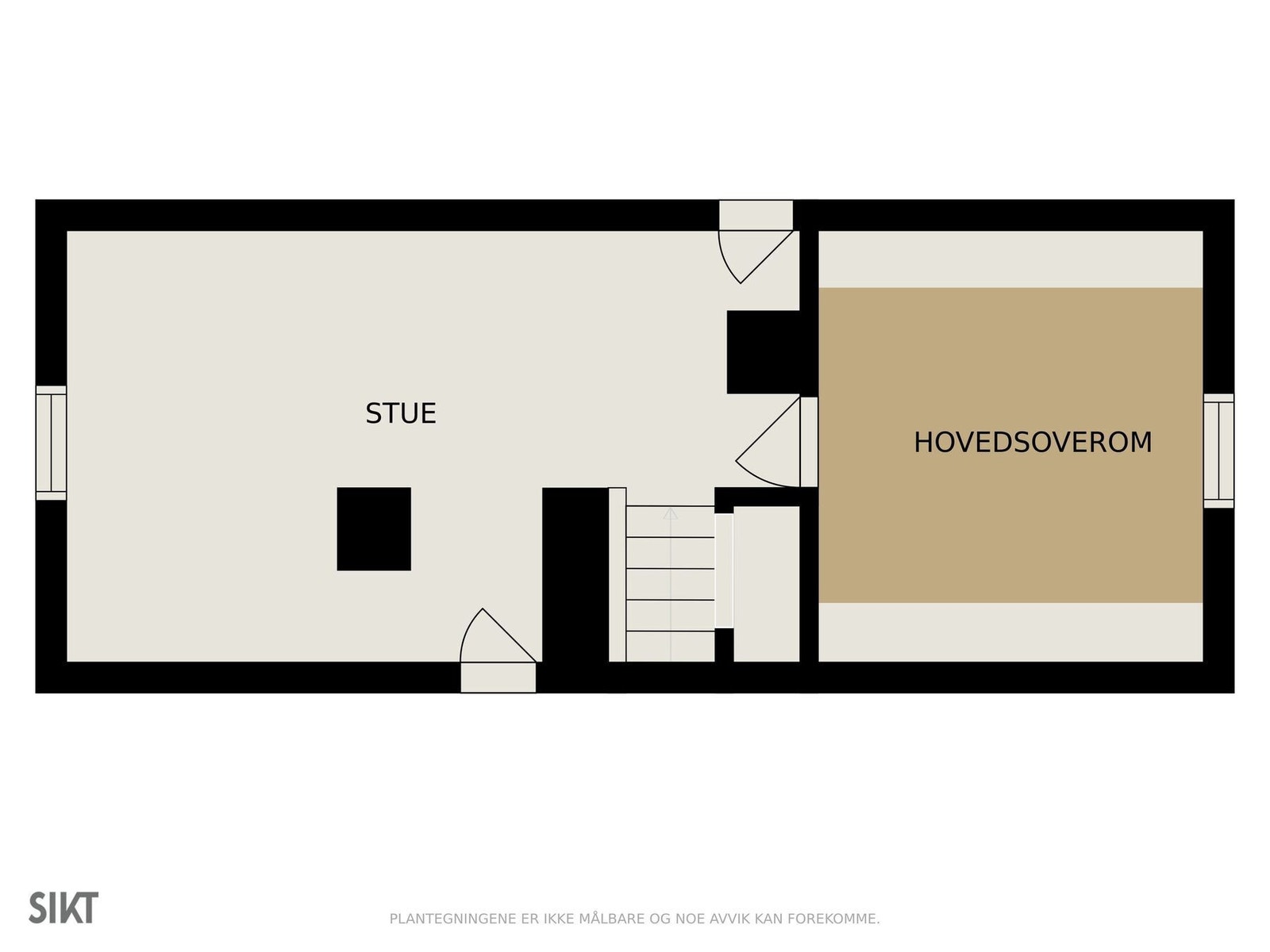 Loft planskisse Galleribilde