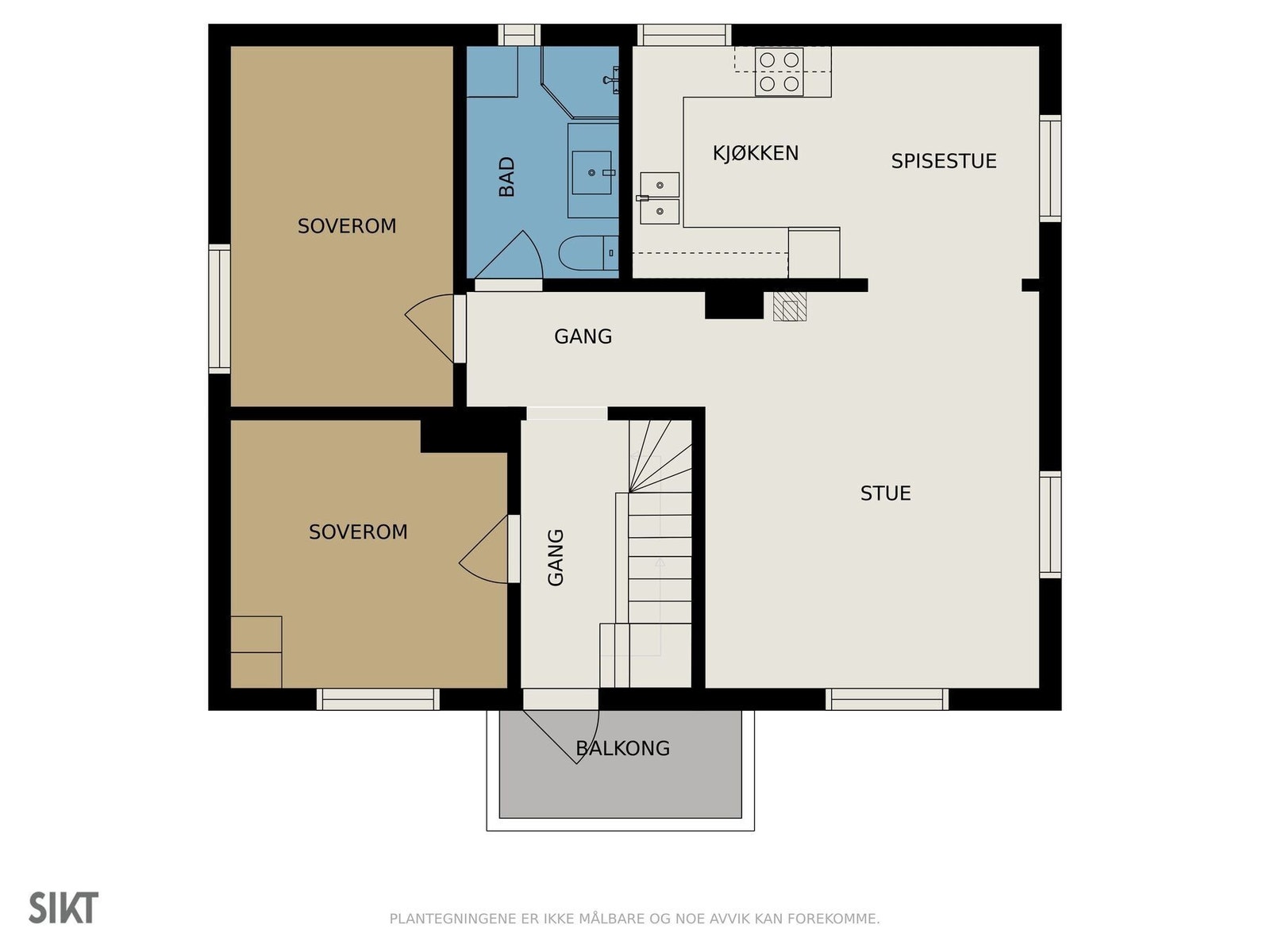 2 etg. planskisse Galleribilde