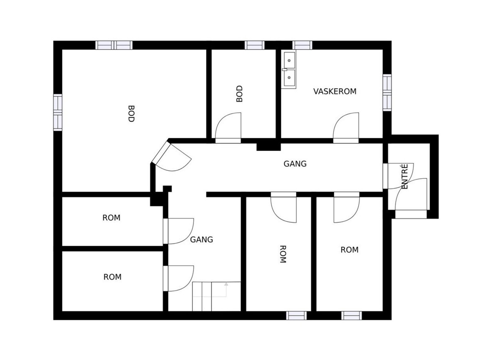 Kjeller planskisse Galleribilde