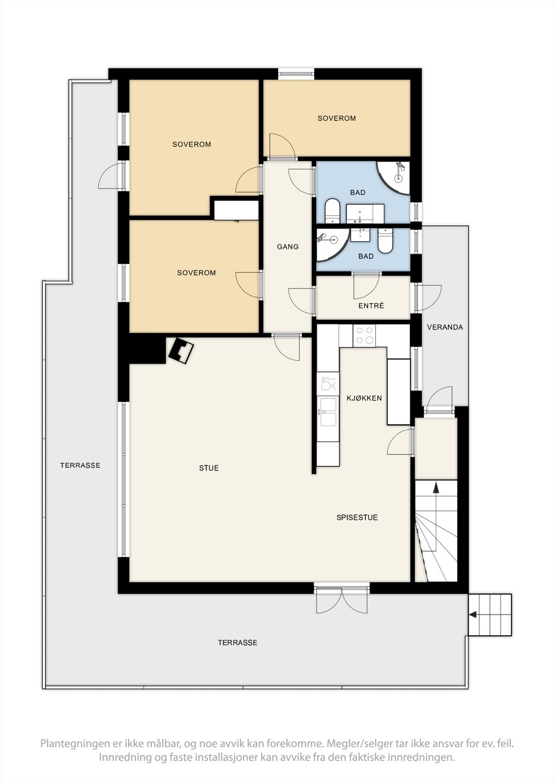 Plantegning 1. etasje. Galleribilde