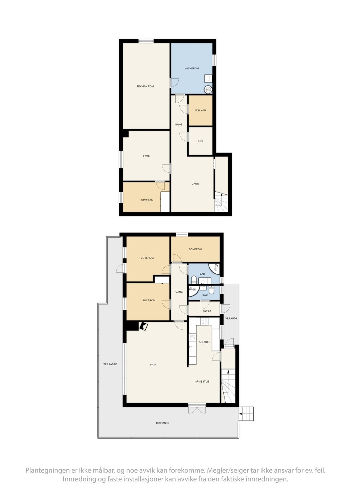 Plantegning hele boligen. Galleribilde