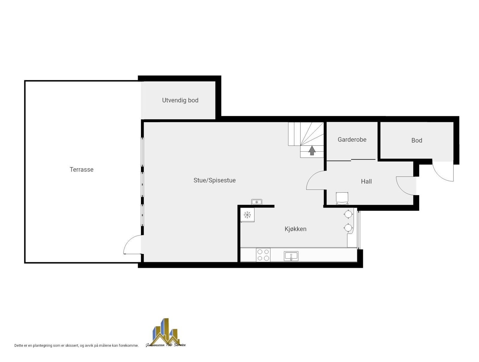 Plantegning 1. etasje. Galleribilde