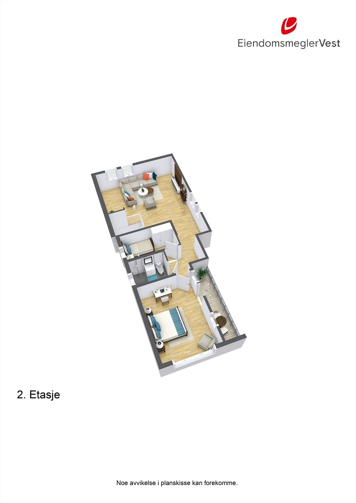 Planteikning - 2. etasje. Galleribilde