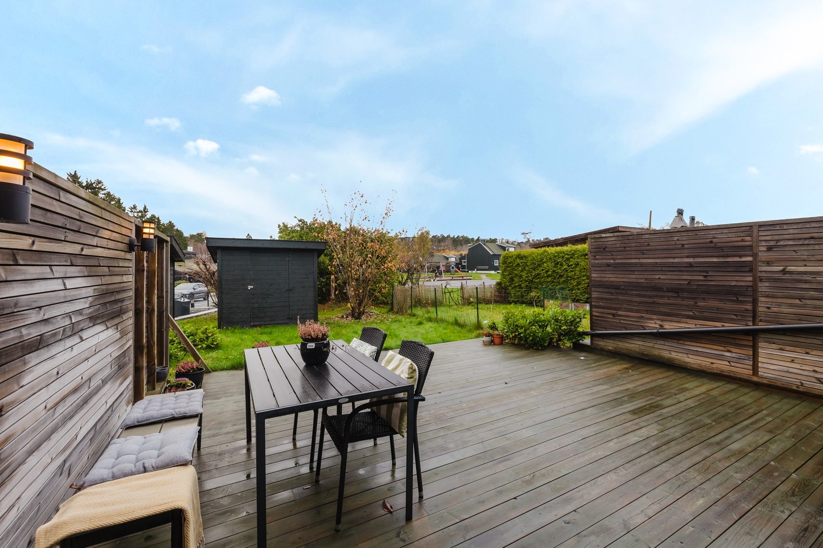 Meget gode solforhold på terrassen. Galleribilde