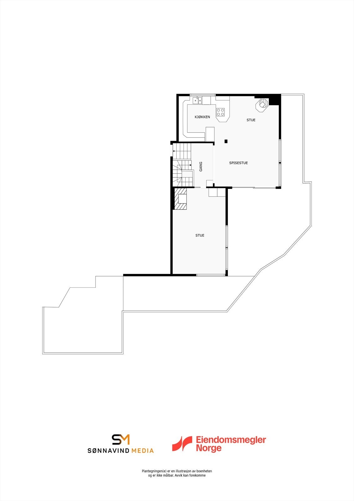 Plantegning 1. etg Galleribilde