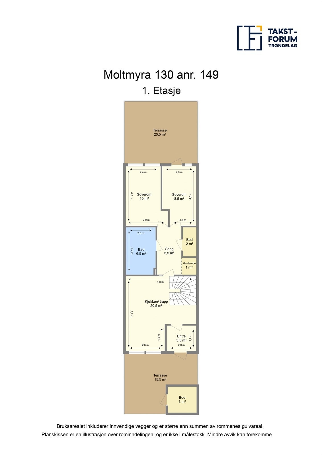 Plantegning 1. Etasje Galleribilde