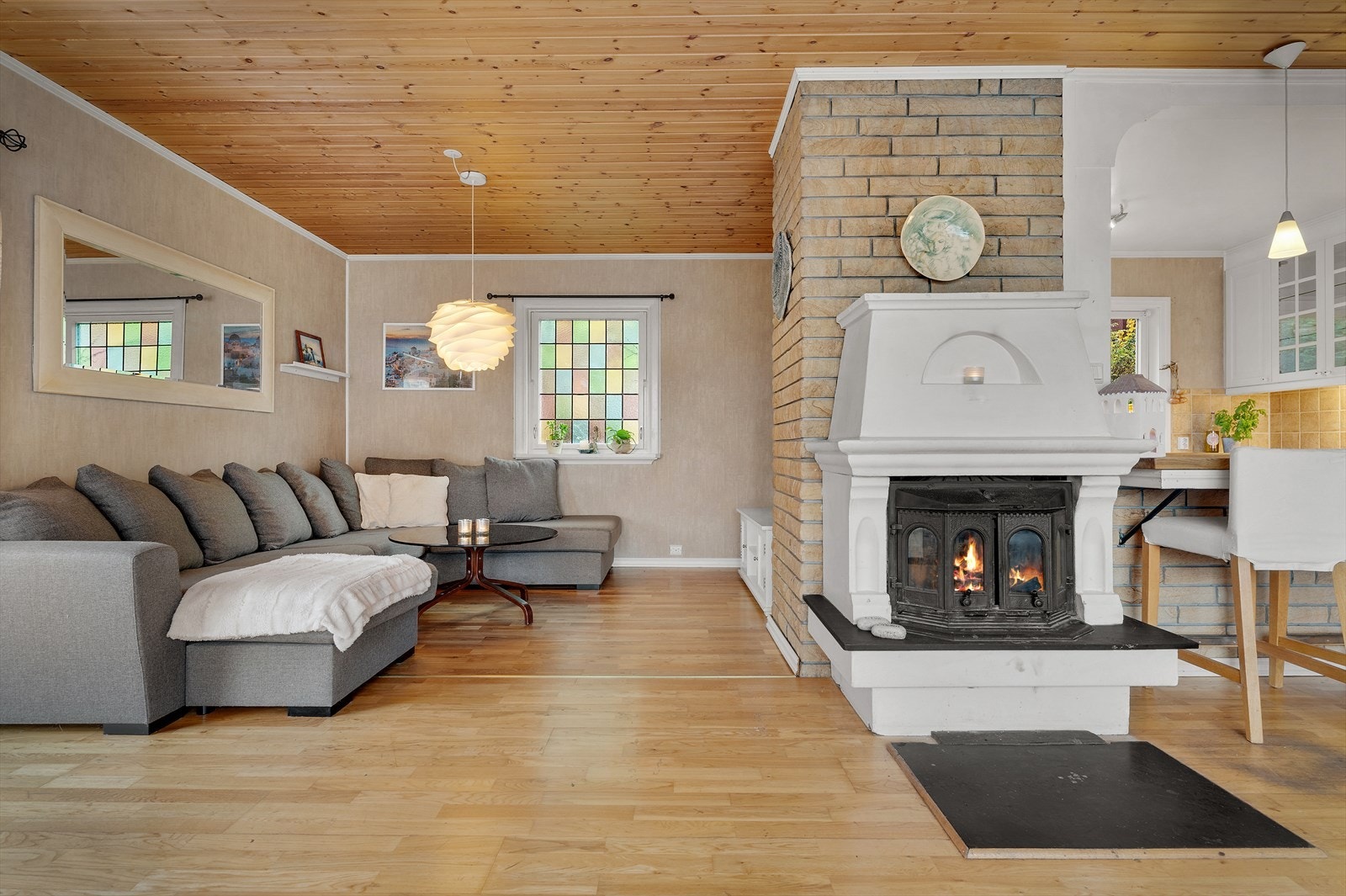 God plass til tv stue Galleribilde