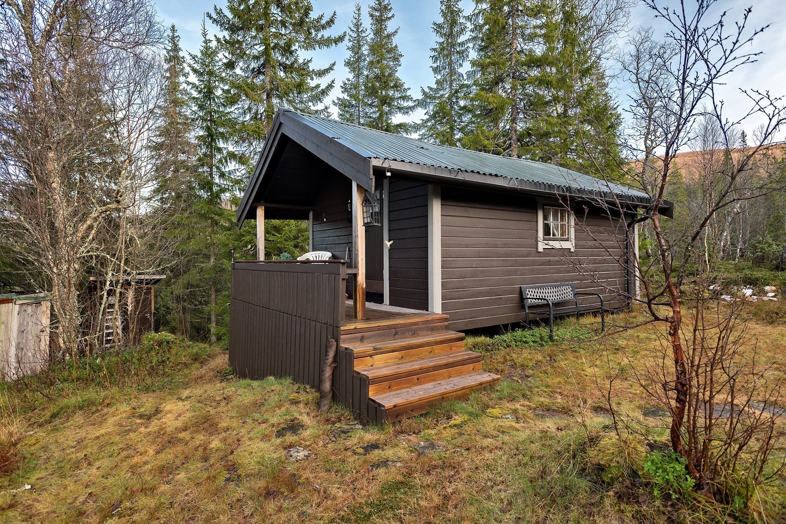 Annekset inneholder stue/kjøkken, toalettrom, bod og soverom. Galleribilde