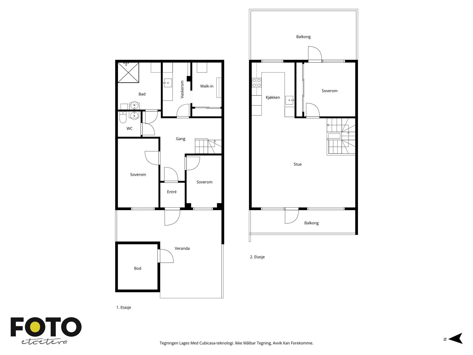 Planskisse alle etasjer - Ikke målbar. Galleribilde
