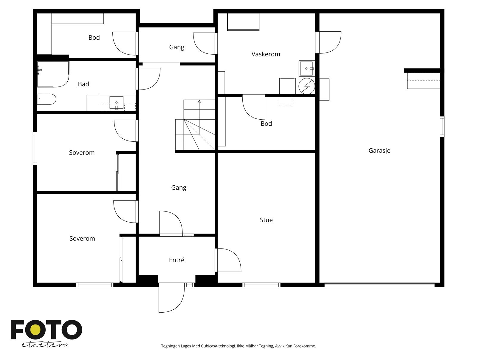 Plantegning U. etg. Galleribilde