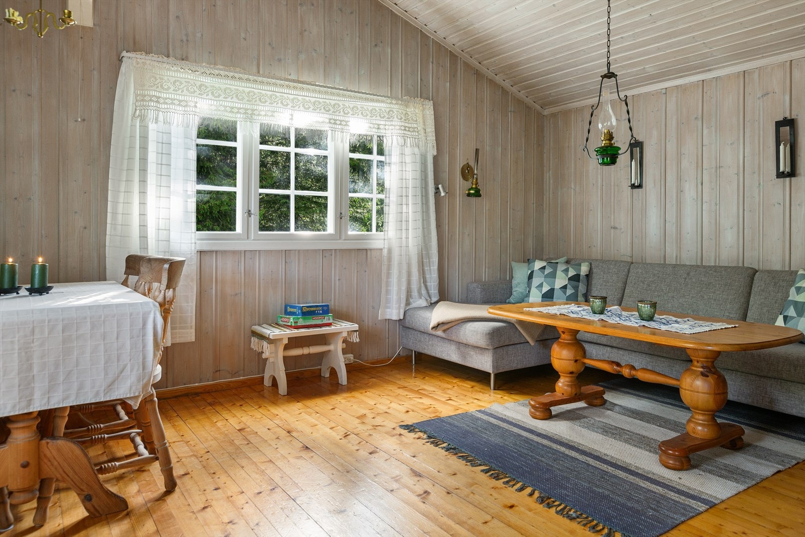 Etter aktive dager i frisk natur er det godt å slappe av inne i lune omgivelser. Galleribilde