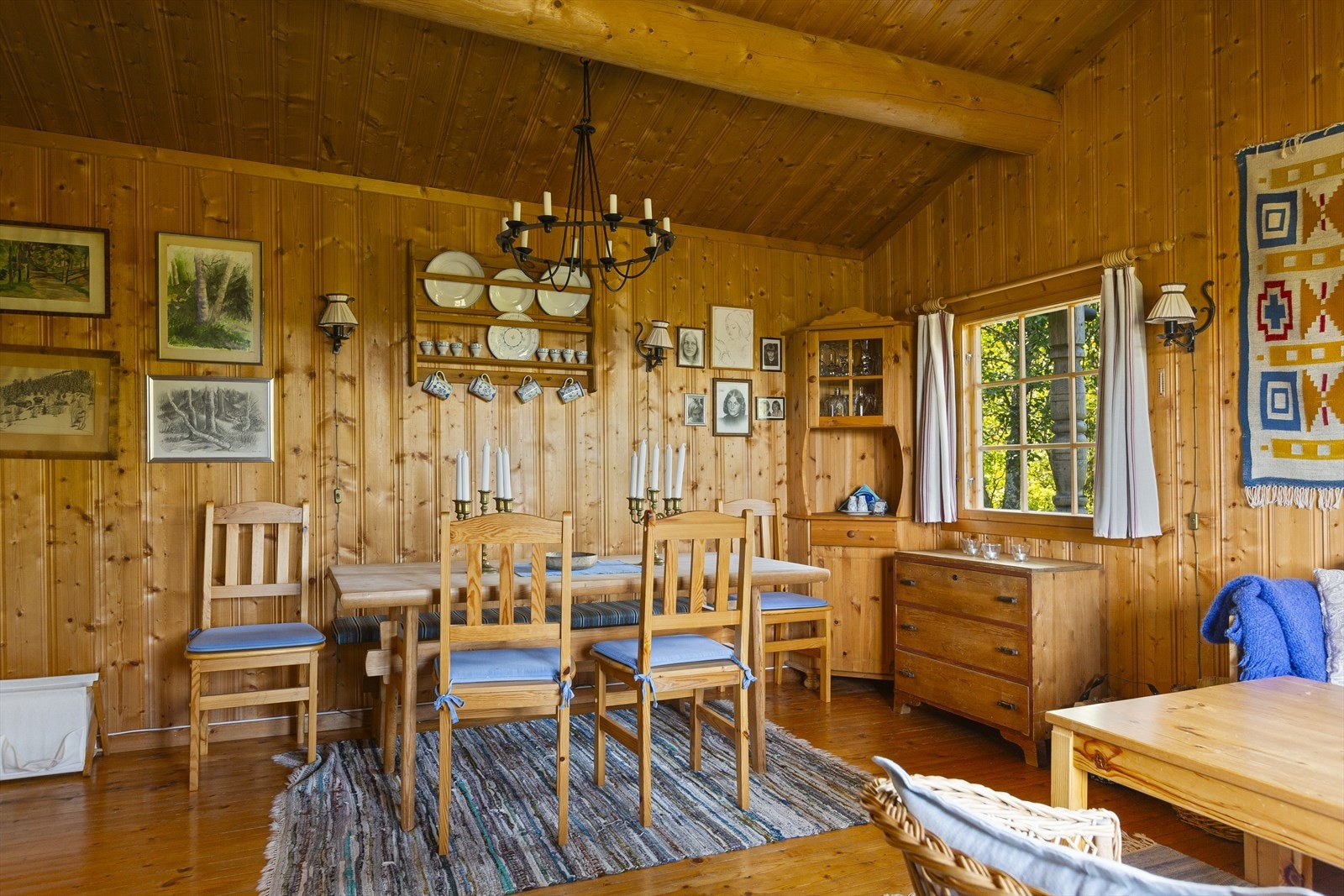 Her er det hyggelig å samles etter aktive dager ute i frisk fjelluft! Galleribilde