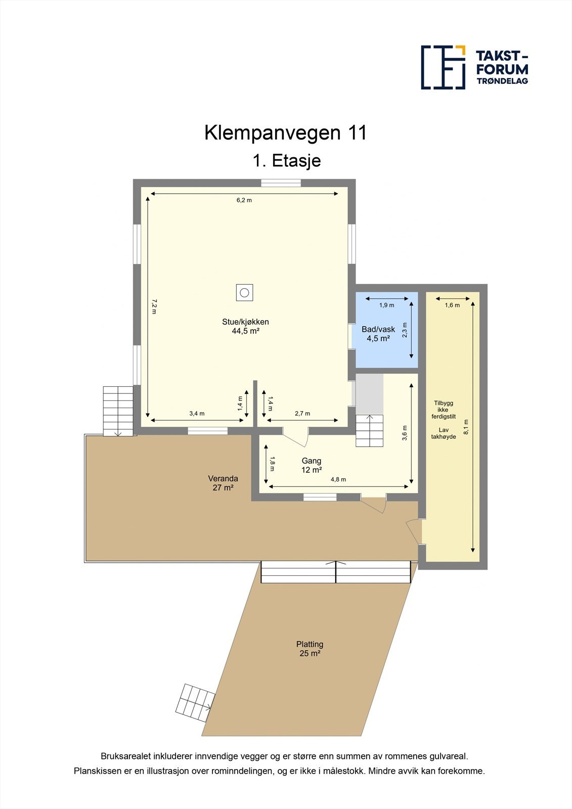 Planskisse 1.etasje Galleribilde