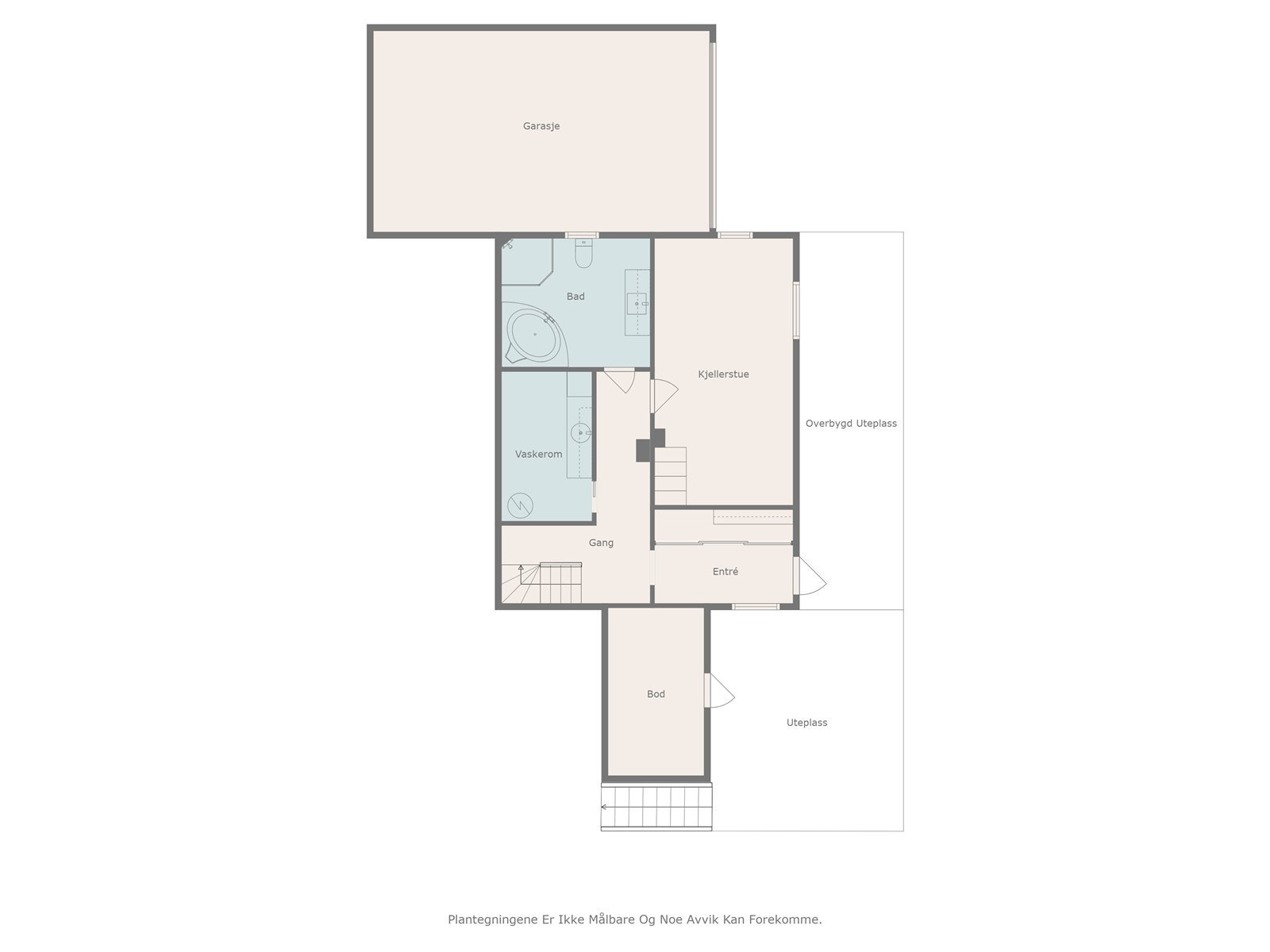 Videre kommer vi til kjelleretasje som ble innredet i 2008. Galleribilde