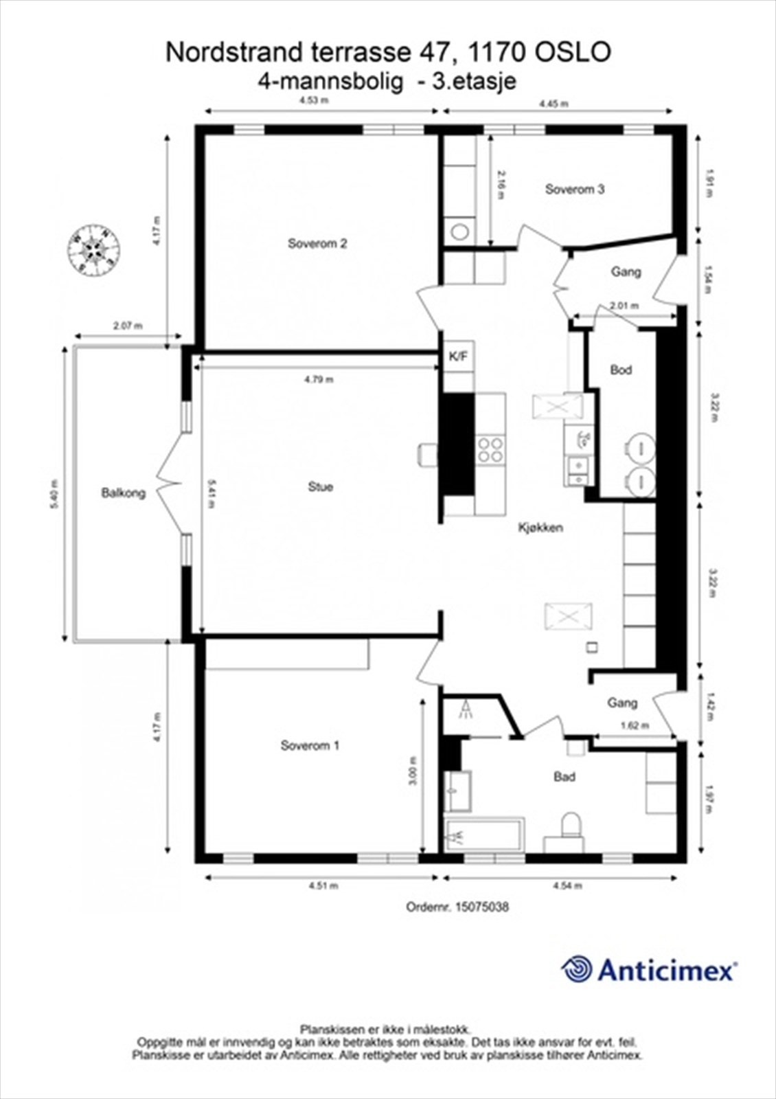 Plantegning Galleribilde