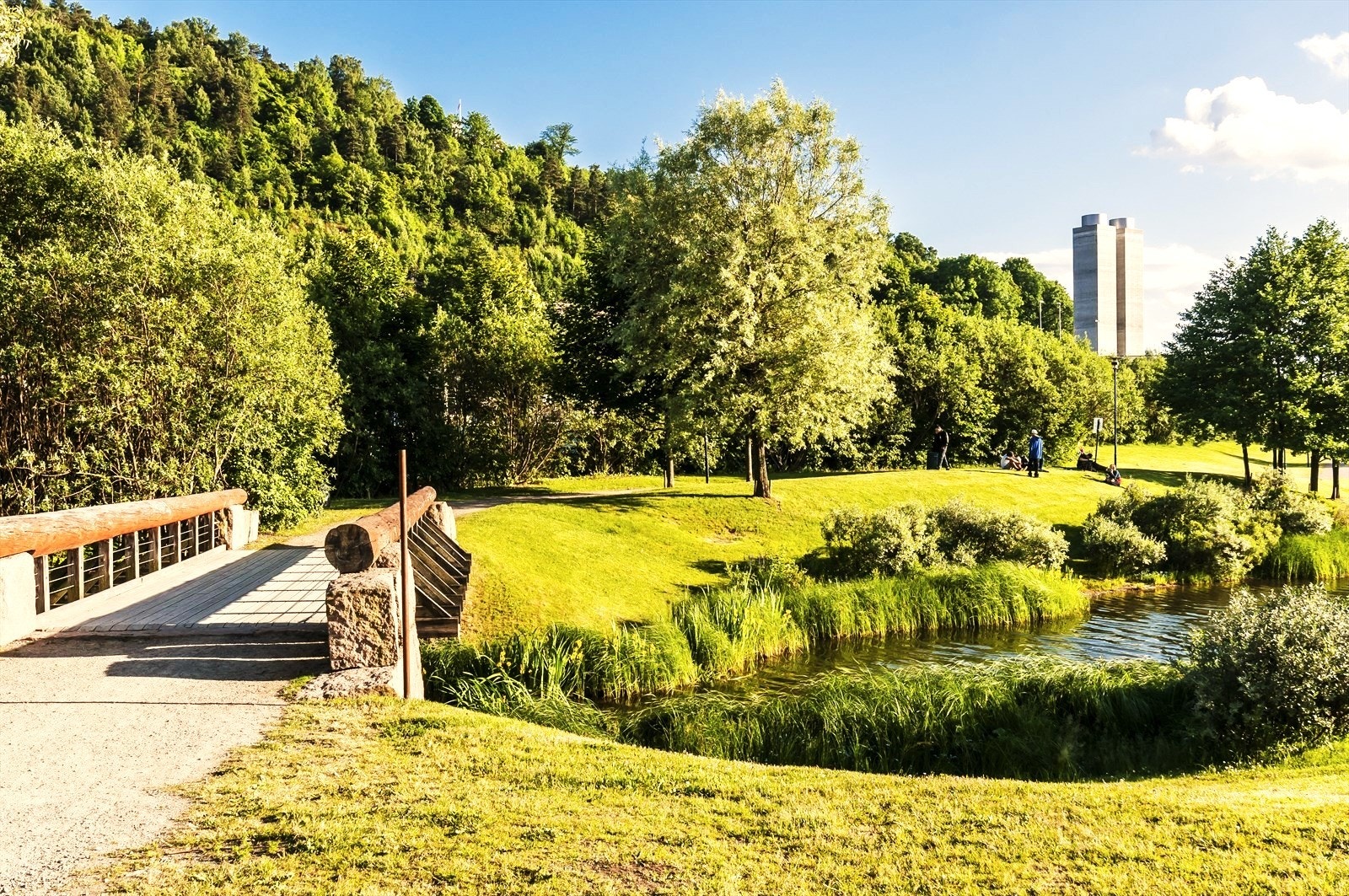 Middelalderparken ligger som et skille mellom Gamlebyen og Bjørvika, og er ypperlig for både hygge og trening. Galleribilde