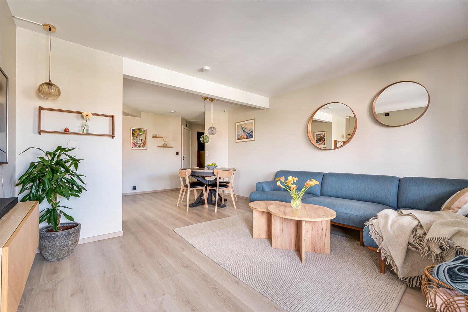 Leiligheten har en smart planløsning og hver cm er utnyttet til det fulle. Galleribilde