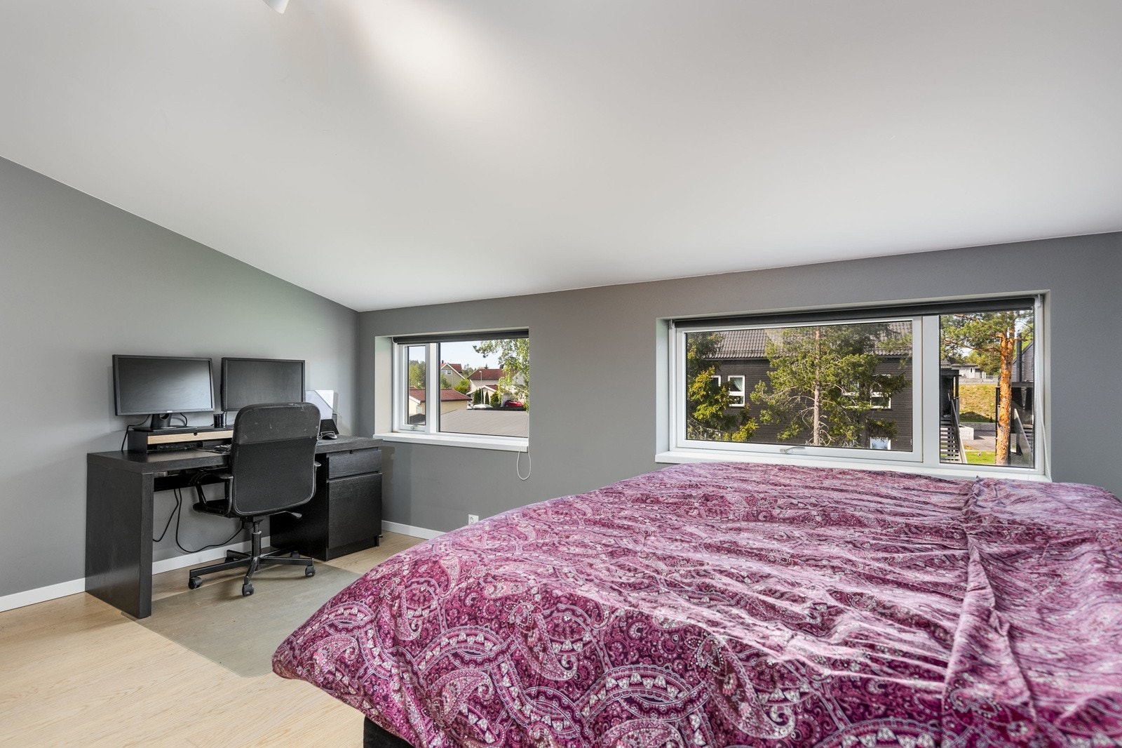 Loftstuen benyttes i dag som et soverom. Galleribilde