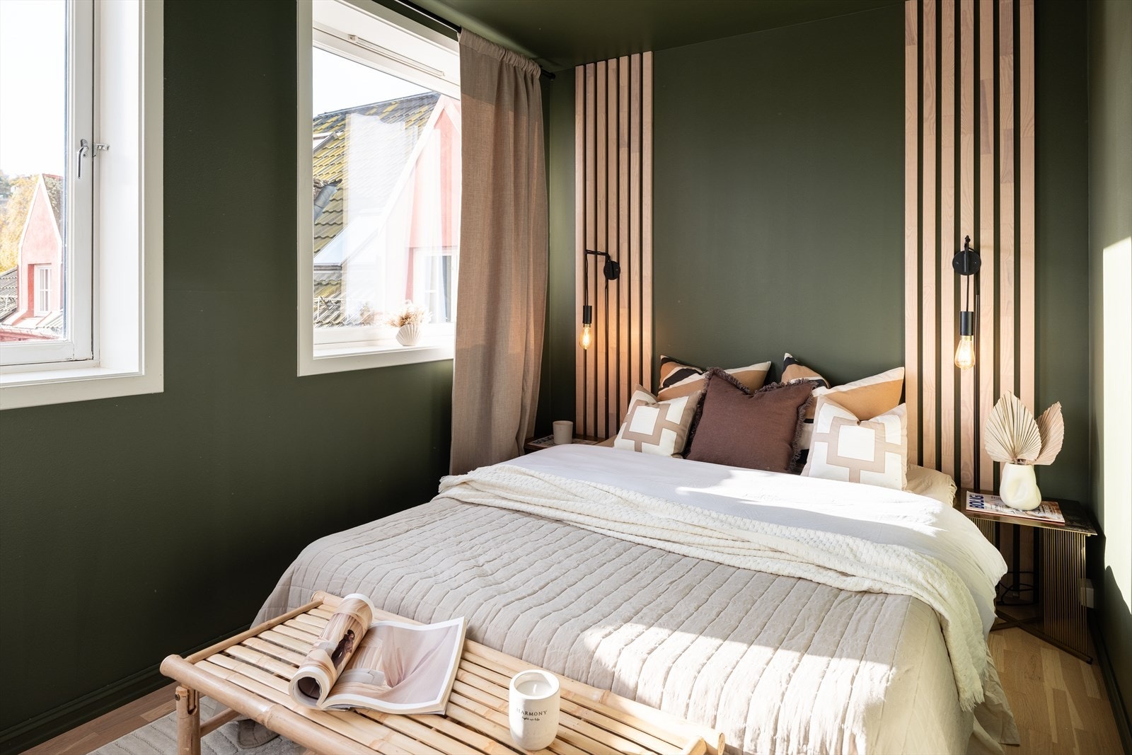 Soverom på 9m² - God plass til dobbeltseng. Galleribilde