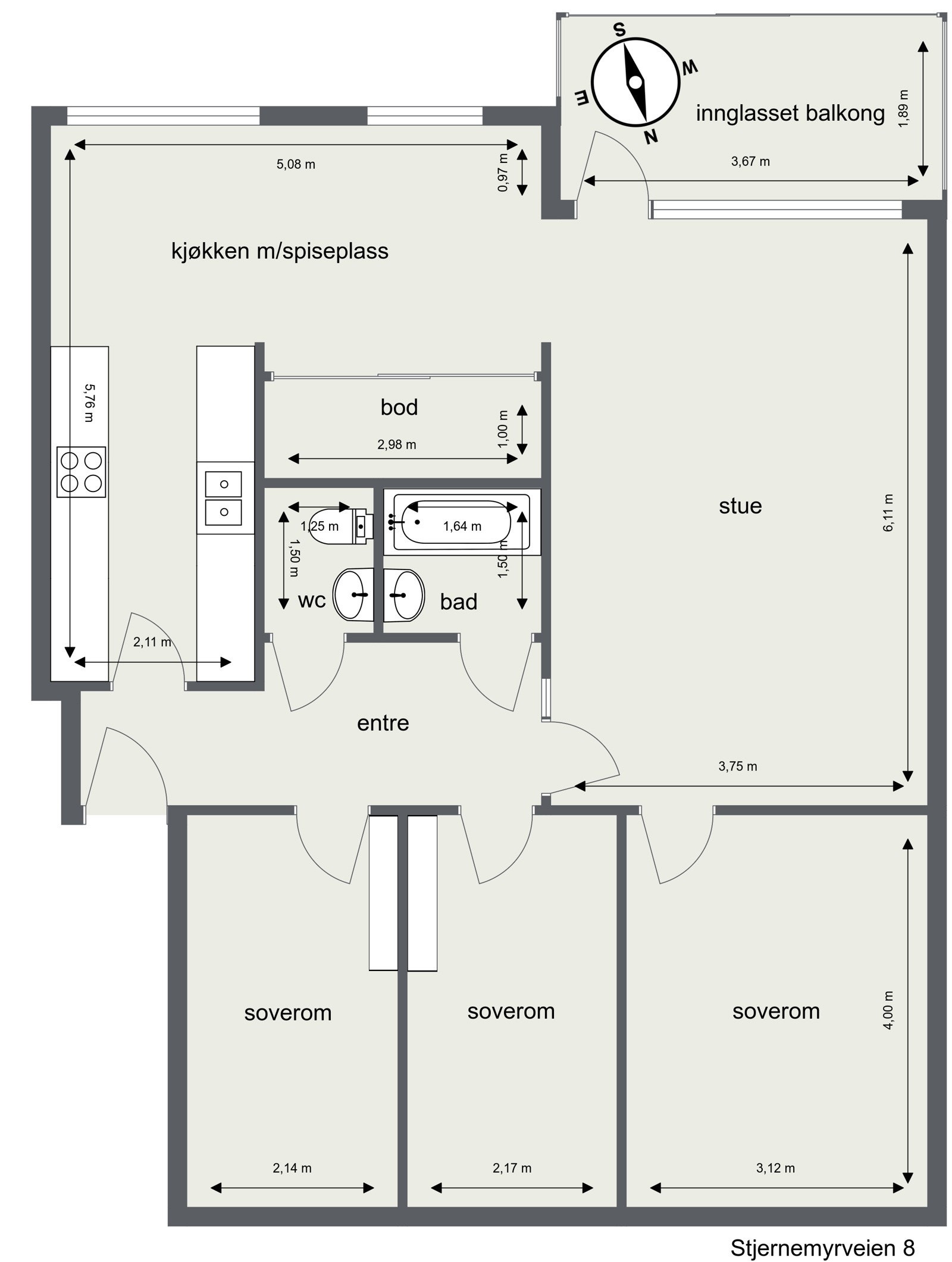 Plantegning Galleribilde