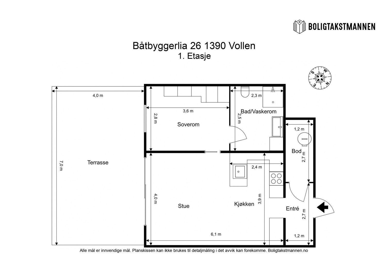 Leilighetens romløsning Galleribilde
