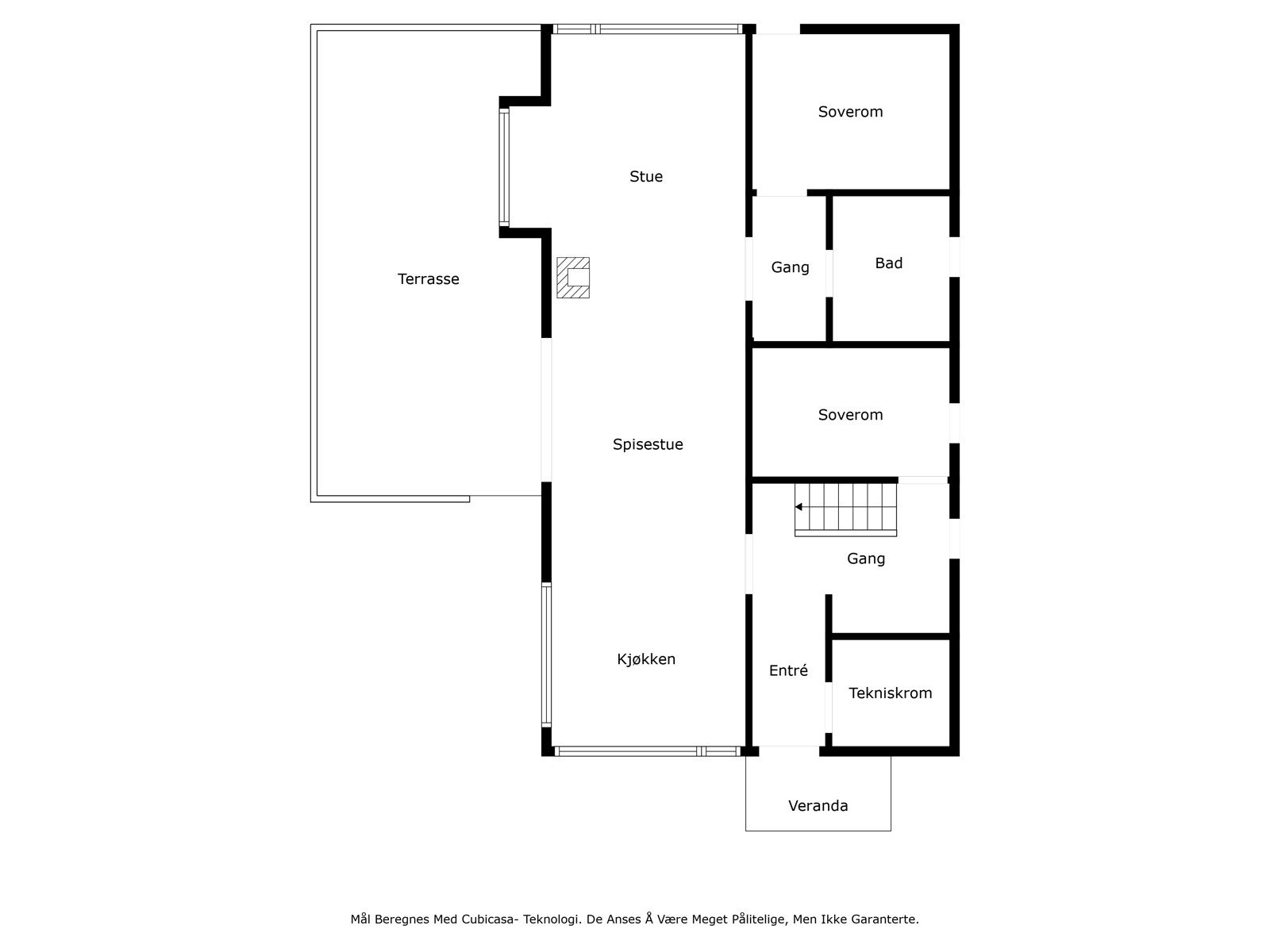 Plantegning 1.etasje Galleribilde