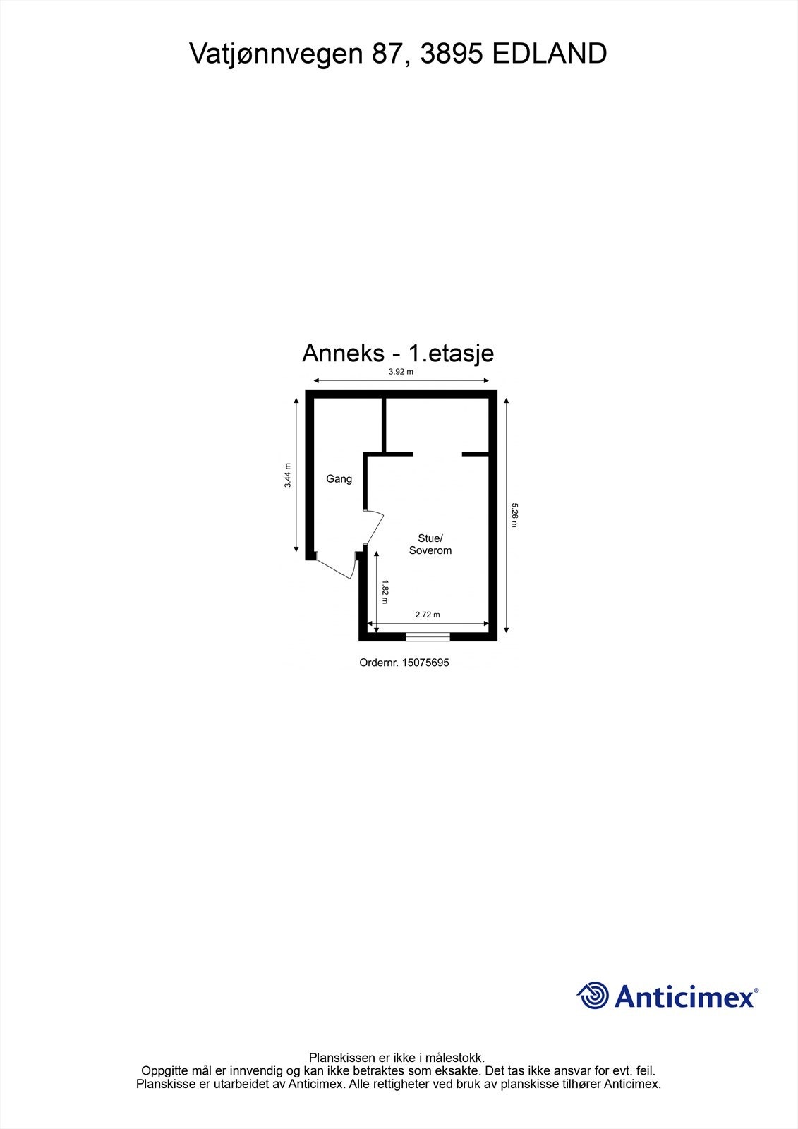 Plantegning av annekset Galleribilde