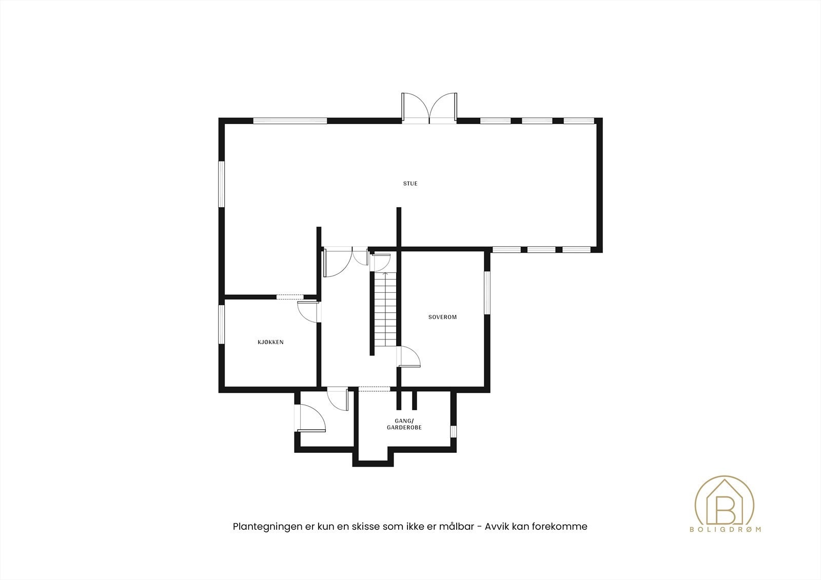 Plantegning 1. etasje. Galleribilde