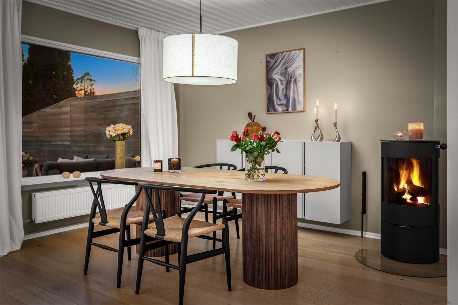 Peisovn fra 2019 gir både varme og lun atmosfære. Galleribilde