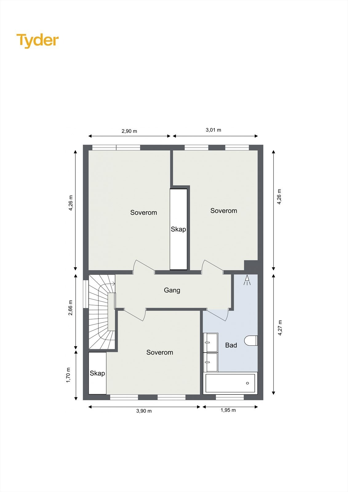 Plantegning 2.etasje Galleribilde