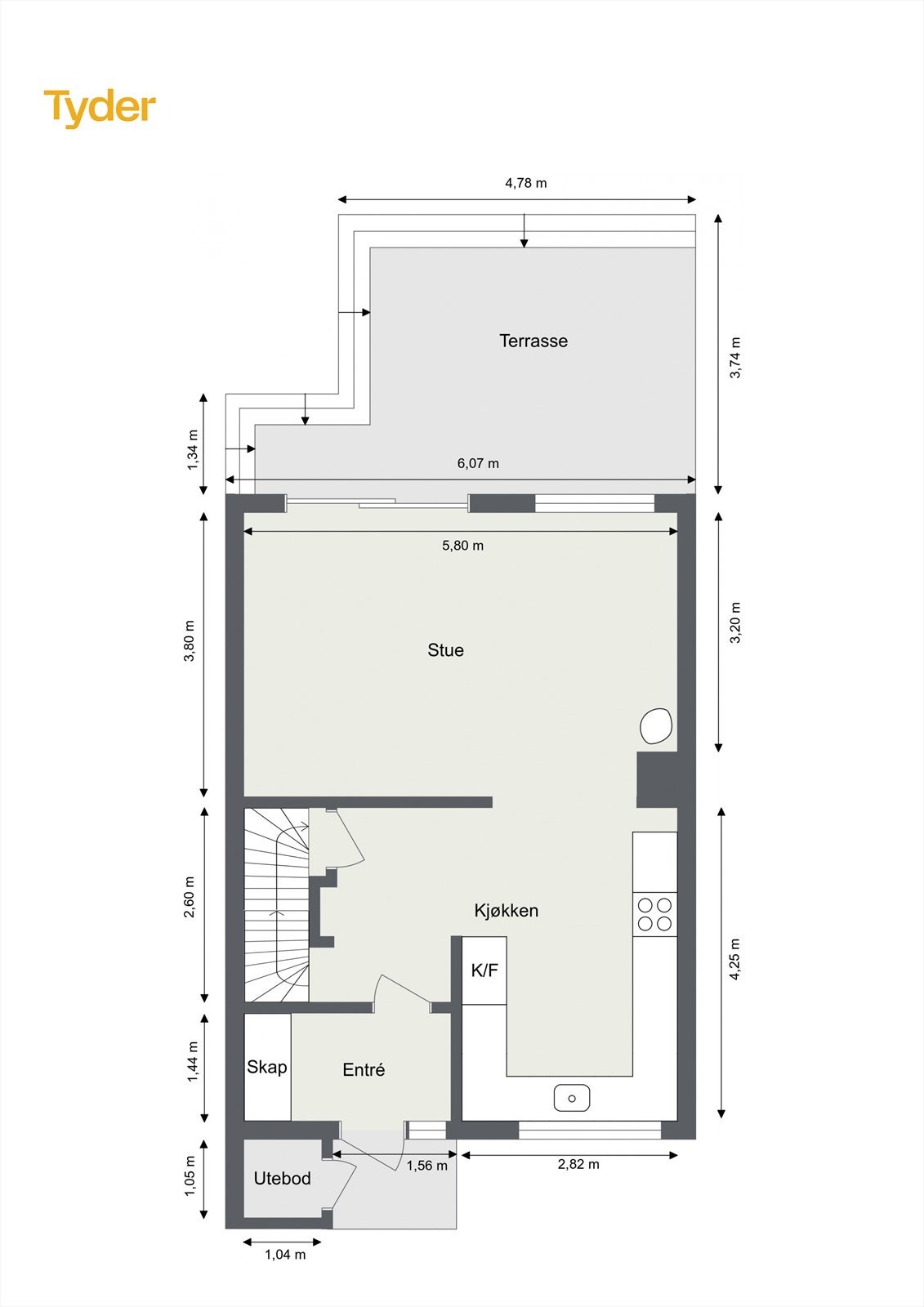 Plantegning 1.etasje Galleribilde