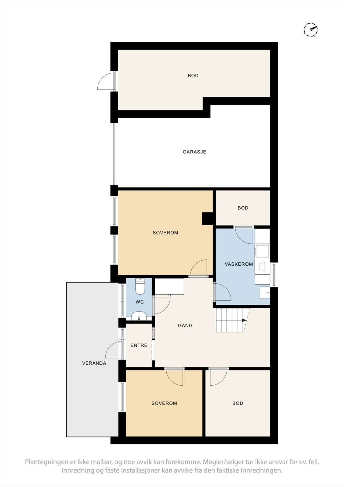 Plantegning underetasjen. Galleribilde