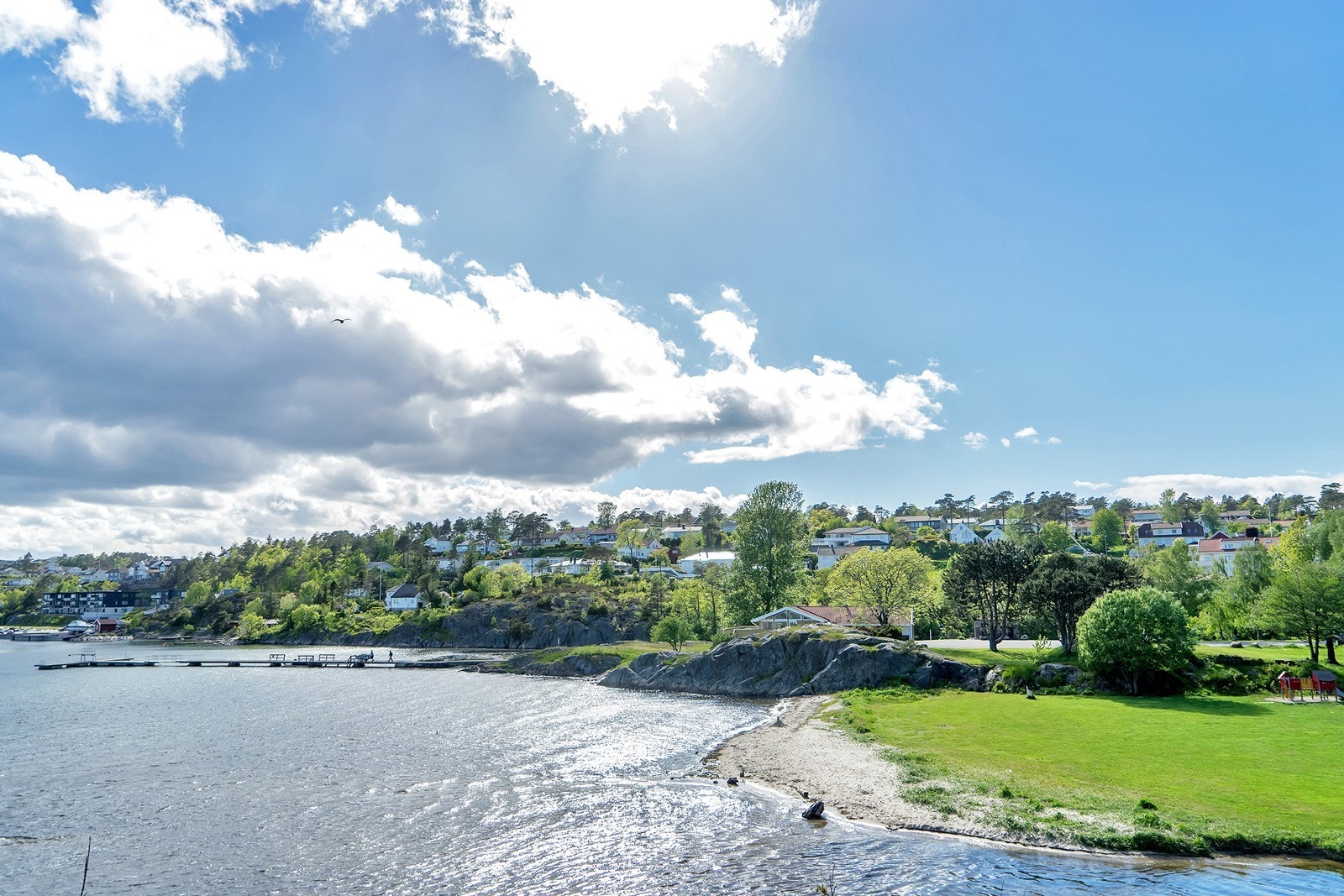 Leiligheten ligger rett i nærheten av Groos friområde. Galleribilde