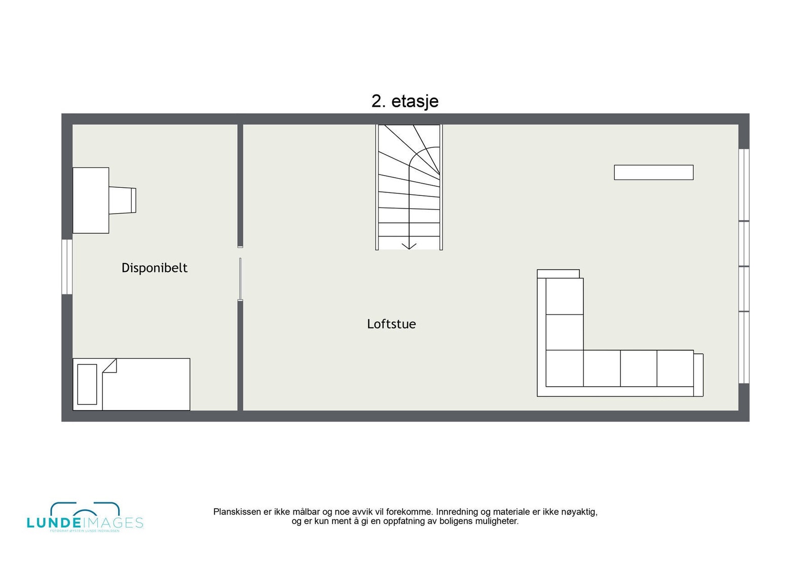 Planskisse 2. etasje - ikke målbar Galleribilde