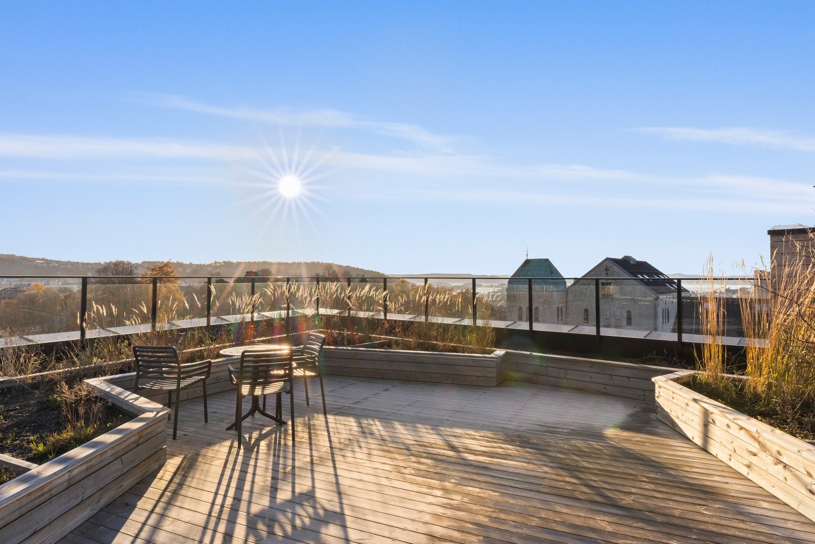 Her kan man nyte ypperlige solforhold. Galleribilde