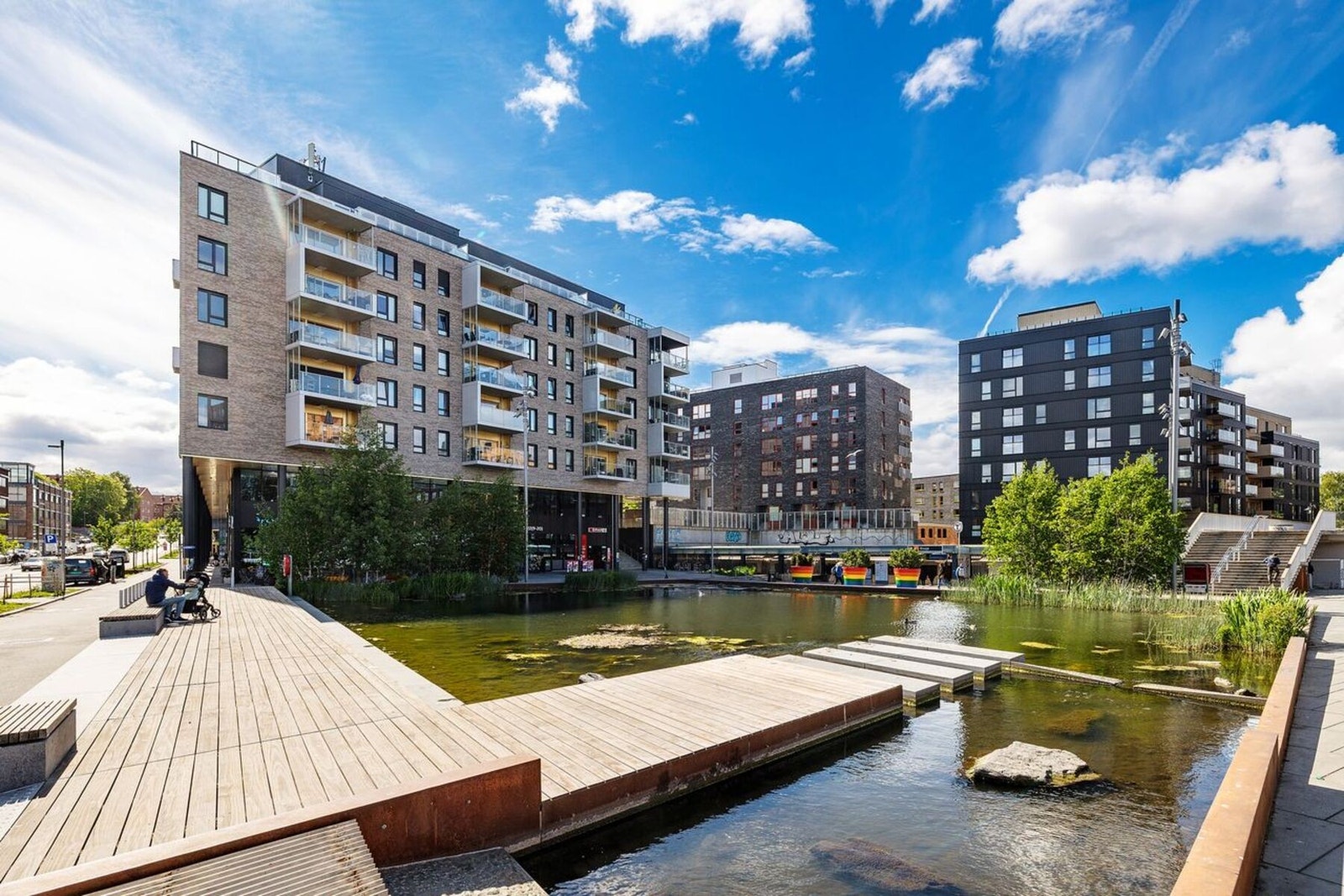 Fra Ensjø Torg går t-bane linjene 1-4 som tar deg til Jernbanetorget på 5 min. Galleribilde