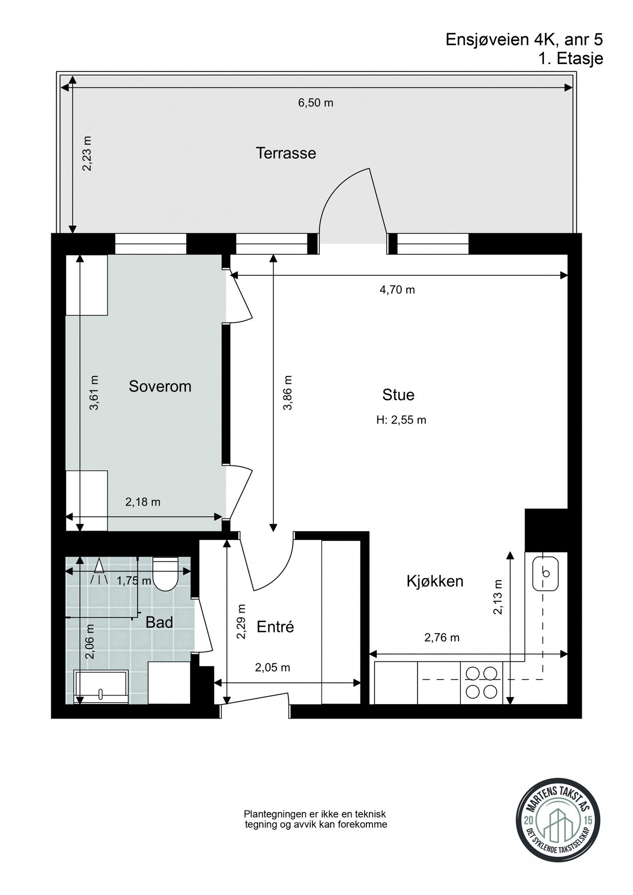 Plantegning - 1. etasje. Galleribilde