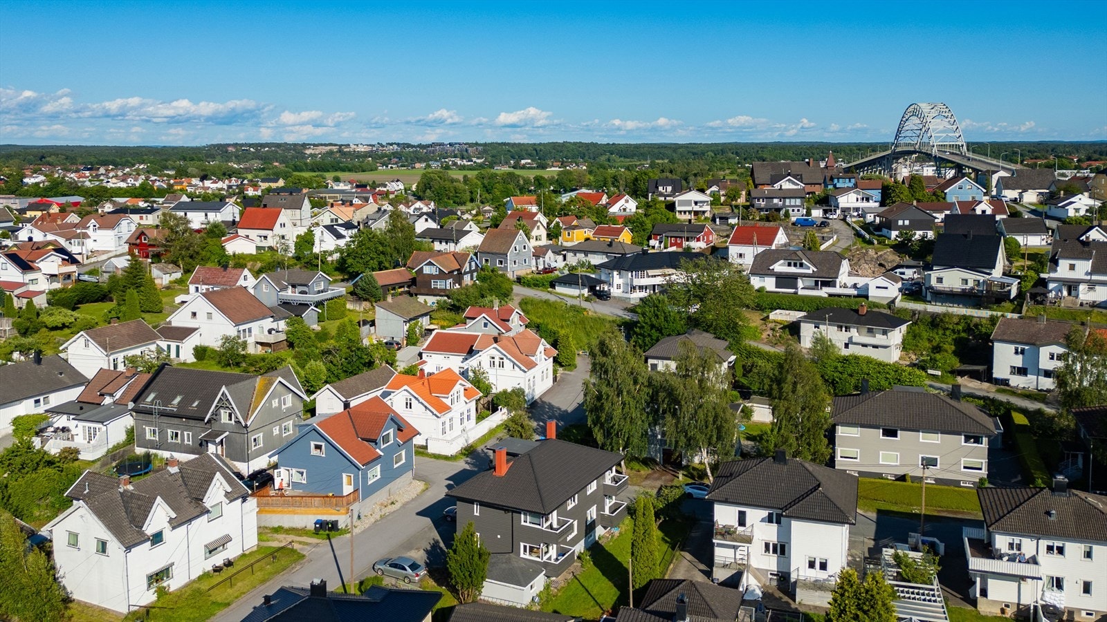Området er preget av en blanding av villa- og småhusbebyggelse, og tilbyr en rolig atmosfære samtidig som det gir enkel tilgang til byens tilbud. Galleribilde