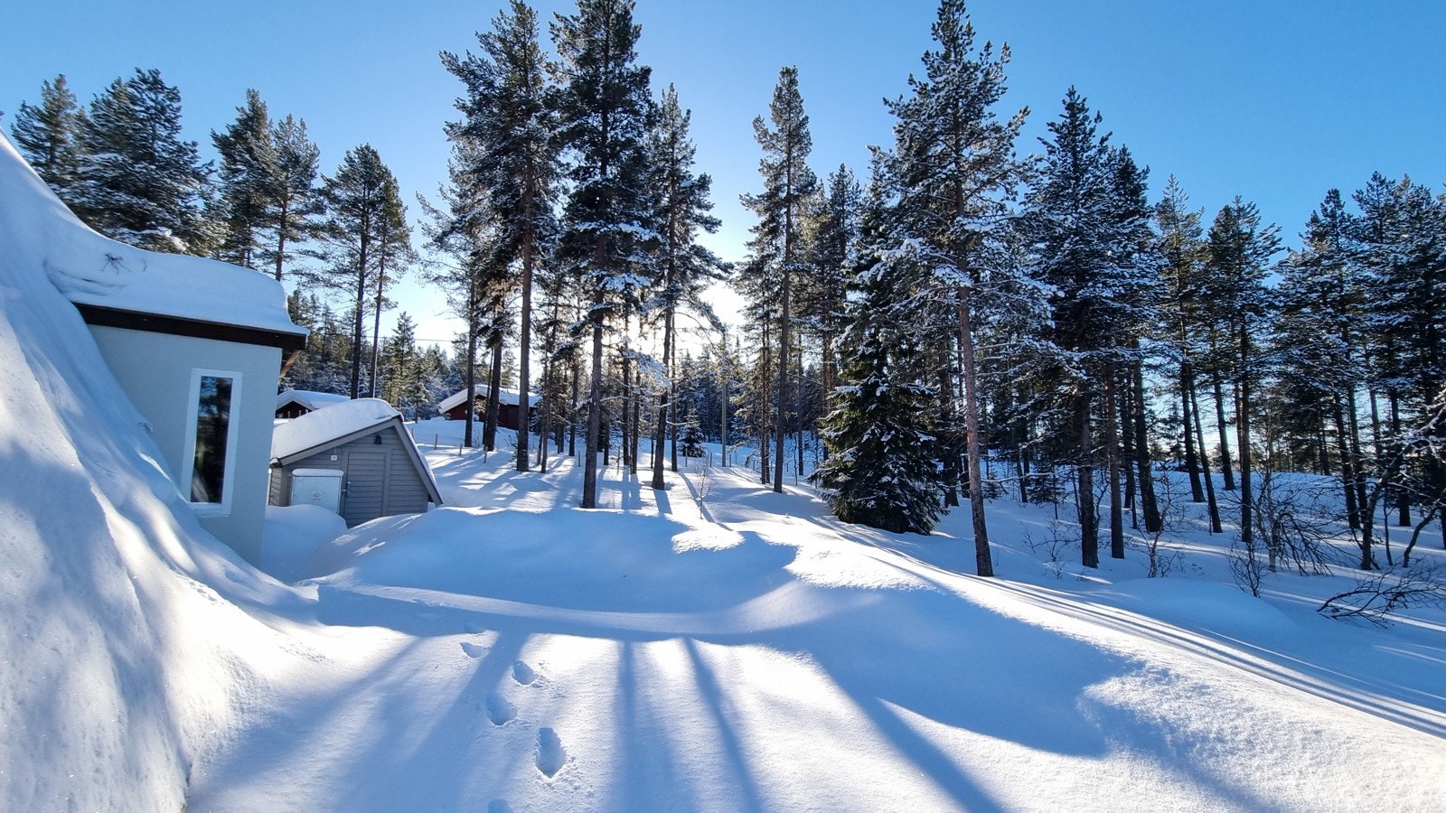 Hytta ligger fint til med mange fine turområder året rundt. God boltreplass rundt hytta. Galleribilde
