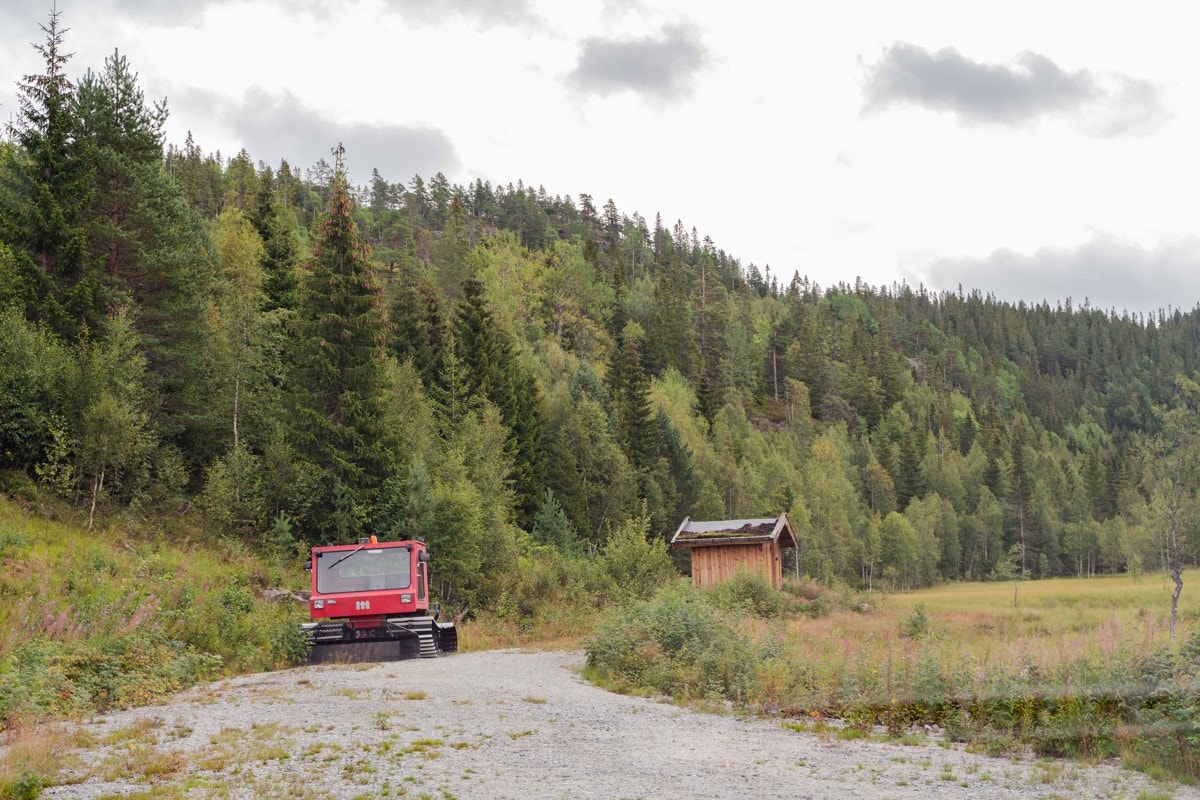 Alpinbakke for barn like ved Galleribilde