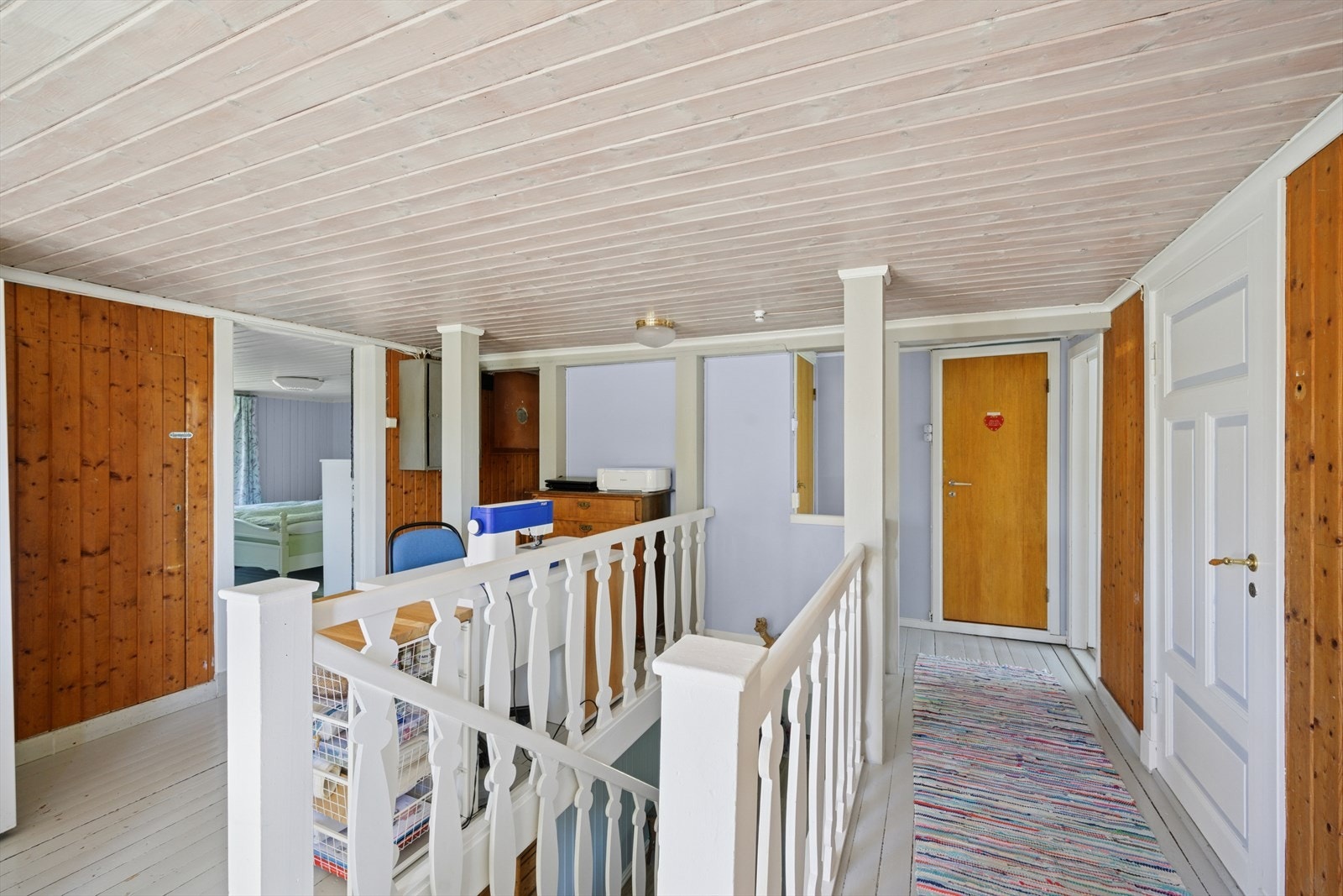 I trapperommet er det plass til møblement som kontor eller hobbyplass. Galleribilde