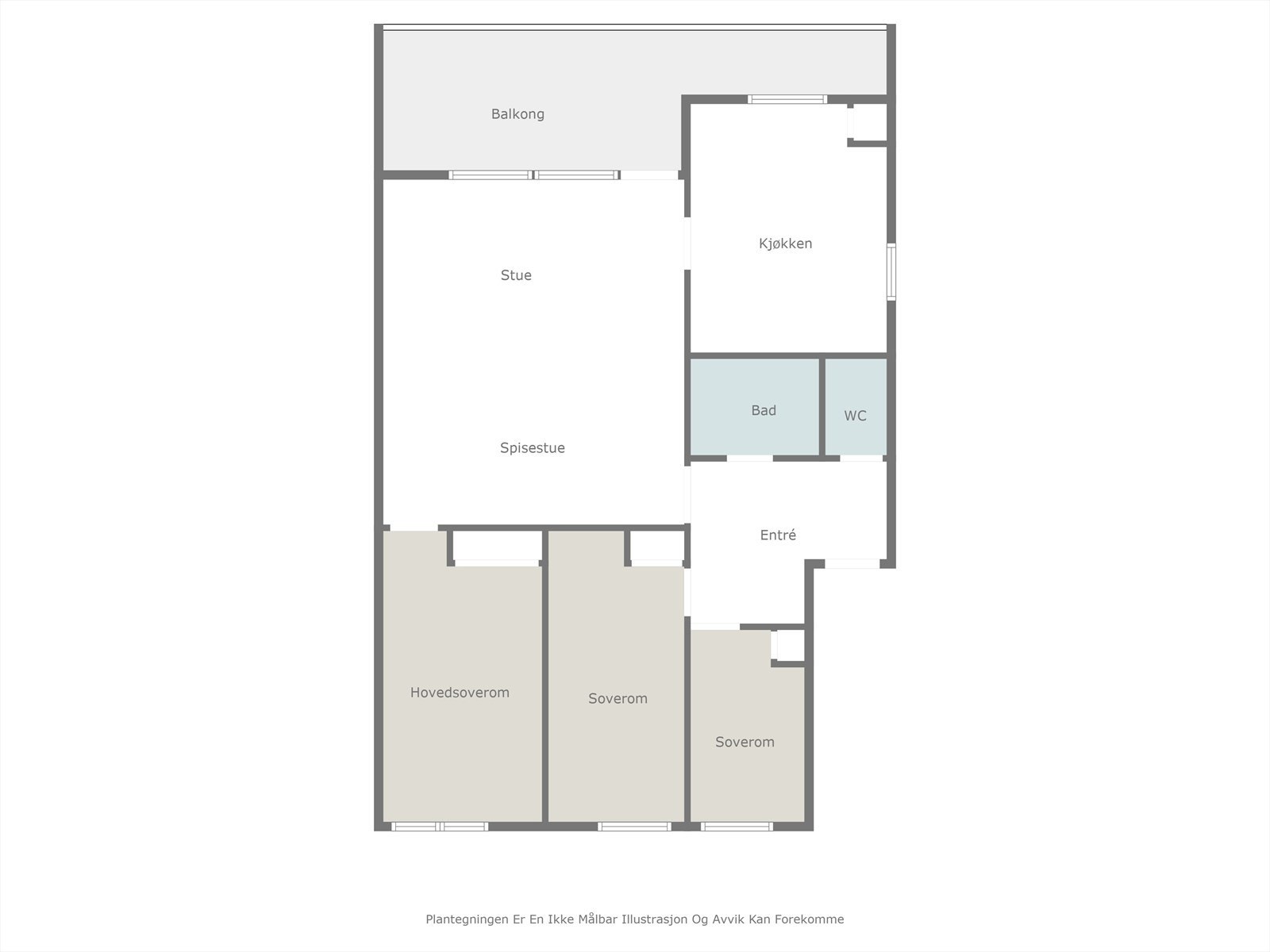 Plantegning Svalevegen 14 Galleribilde