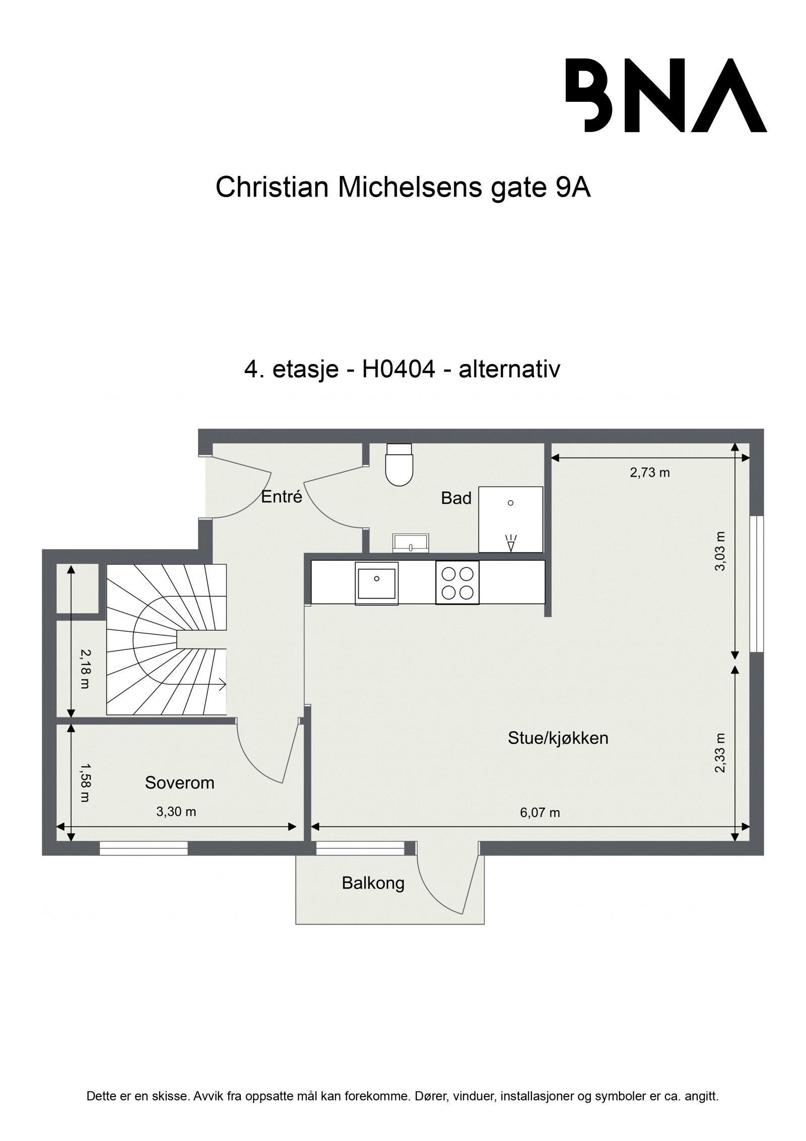 Alternativ plantegning 2. etasje Galleribilde