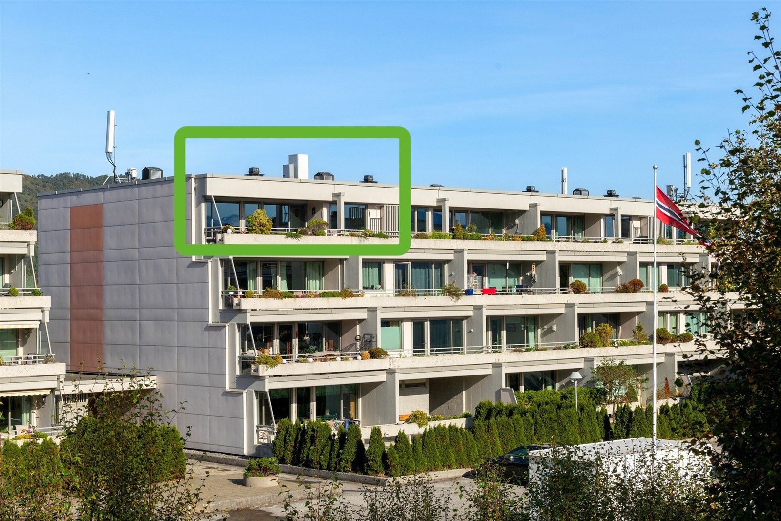 Fasade mot syd Galleribilde