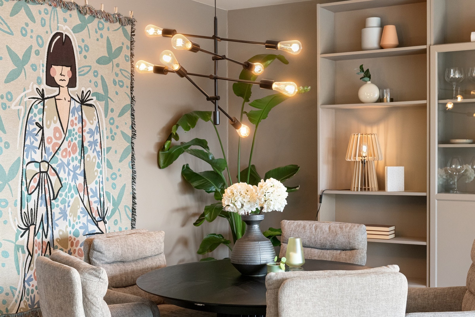 Detaljfoto fra spisestuen Galleribilde