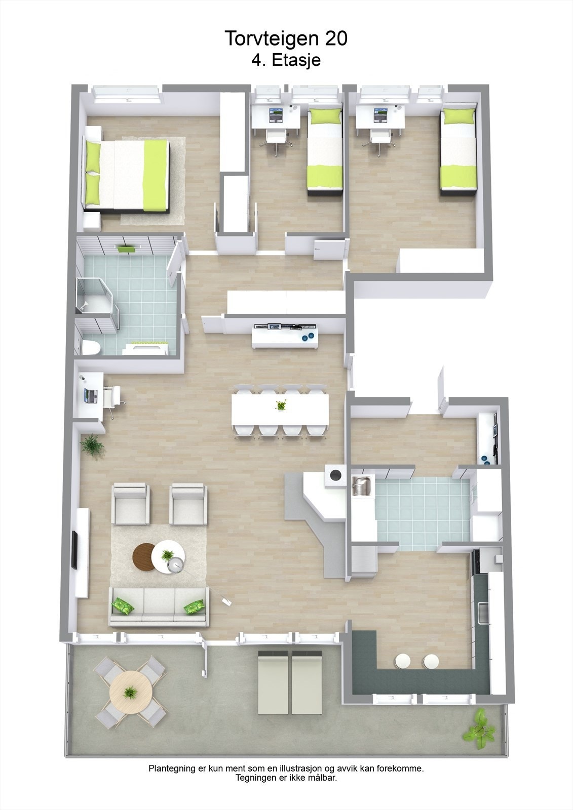 3 D plantegning Galleribilde