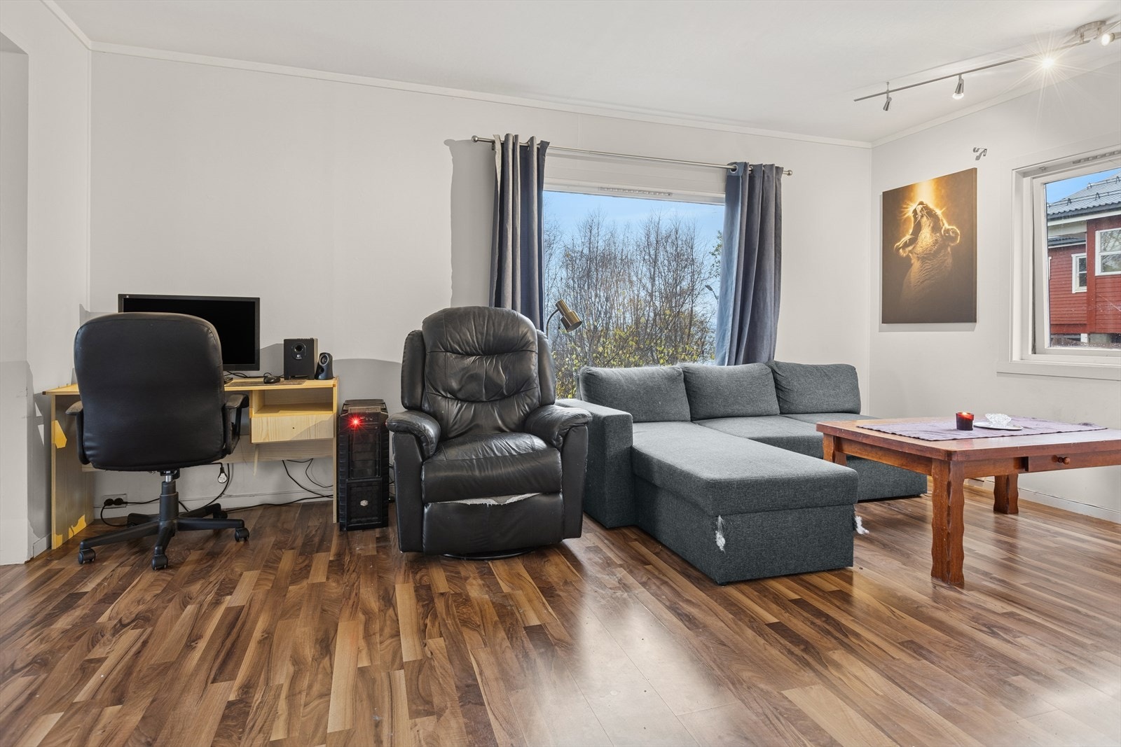 I hoveddelen er det to utleieenheter. Denne er den største og strekker seg over to plan. Galleribilde