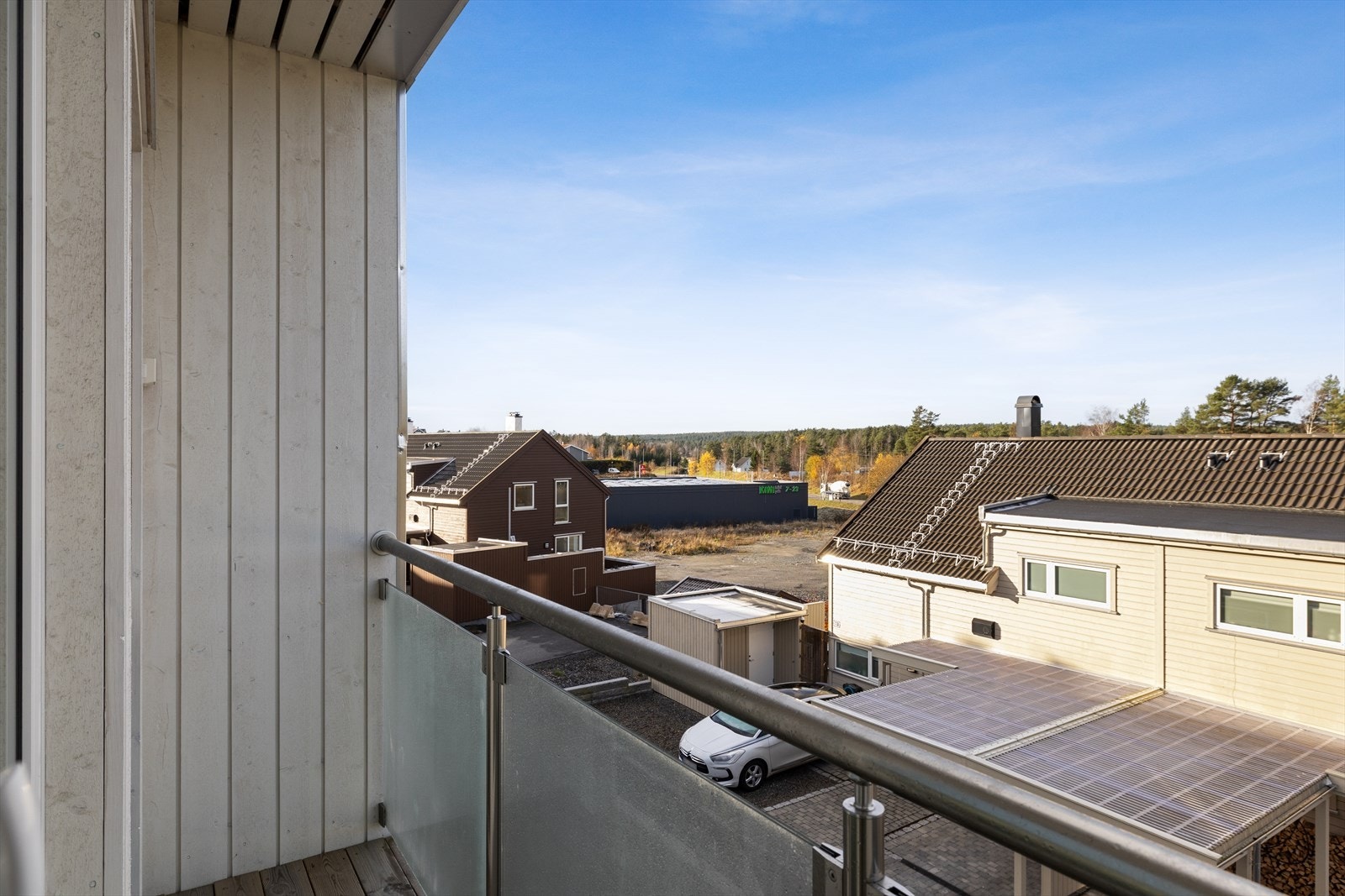 I enden av gangen finner du en enkel og koselig balkong. Galleribilde