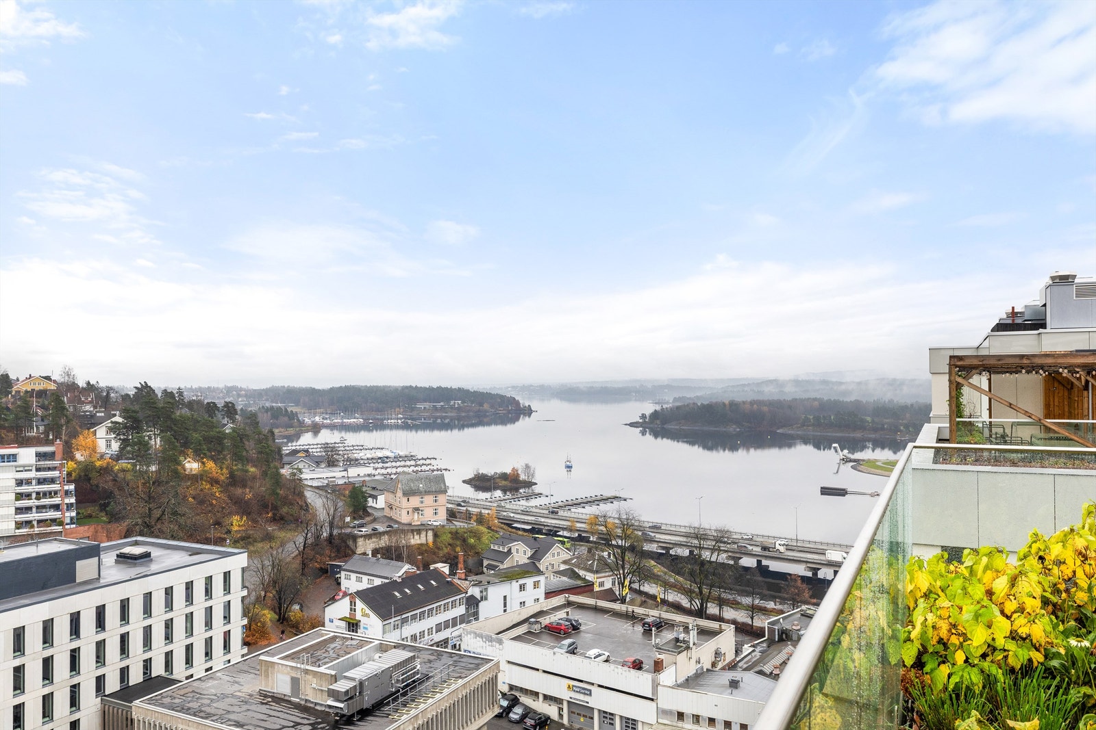 Utsikt fra takterrassen Galleribilde