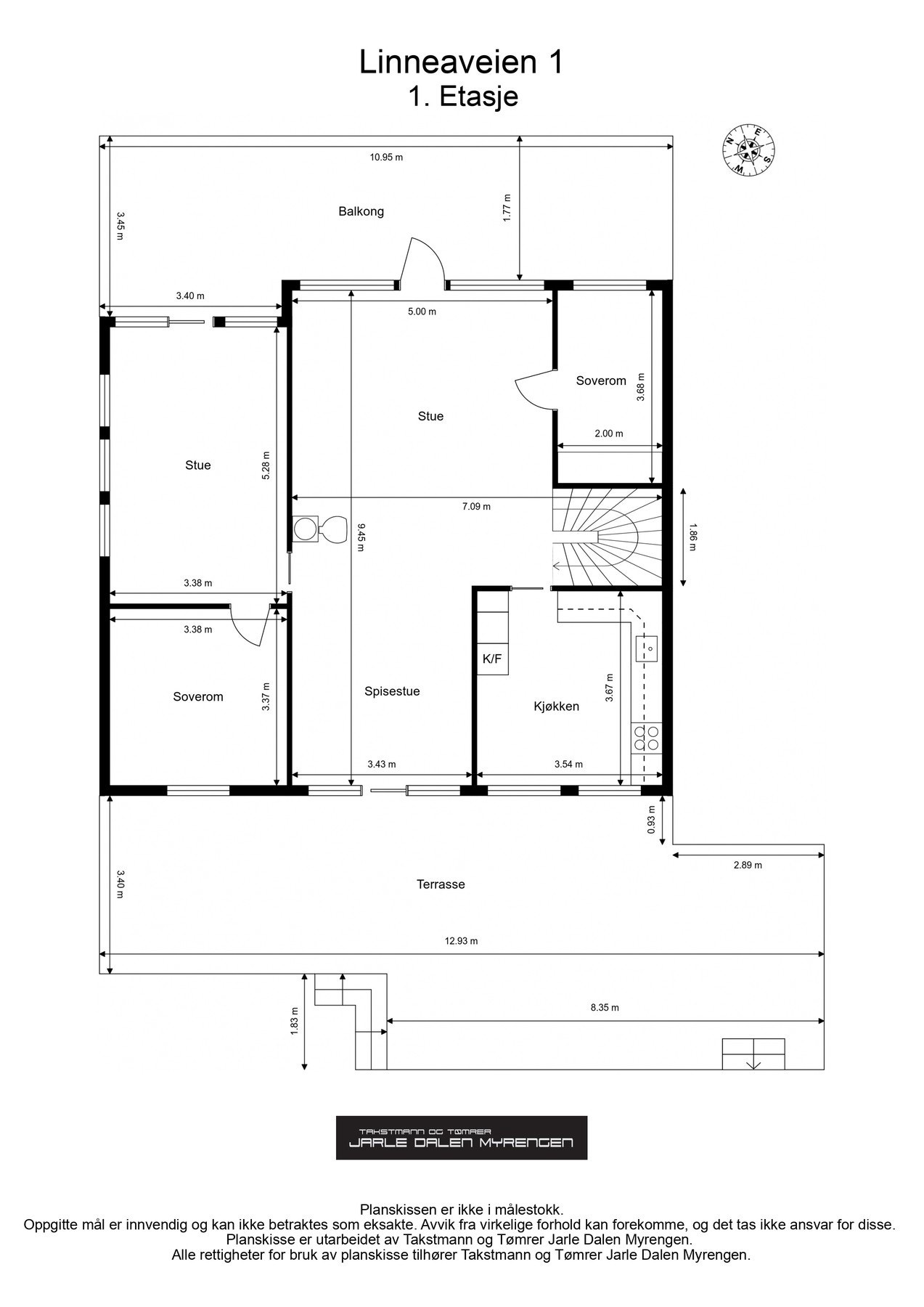 Plantegning 1. etasje. Galleribilde
